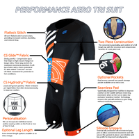 PERFORMANCE Aero Short Sleeve Tri Suit