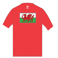 Performance Training Top Short Sleeve  (Welsh Flag)