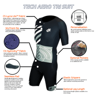 TECH Aero Short Sleeve Tri Suit