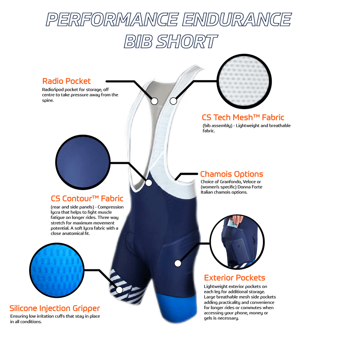 PERFORMANCE Endurance Bib Shorts