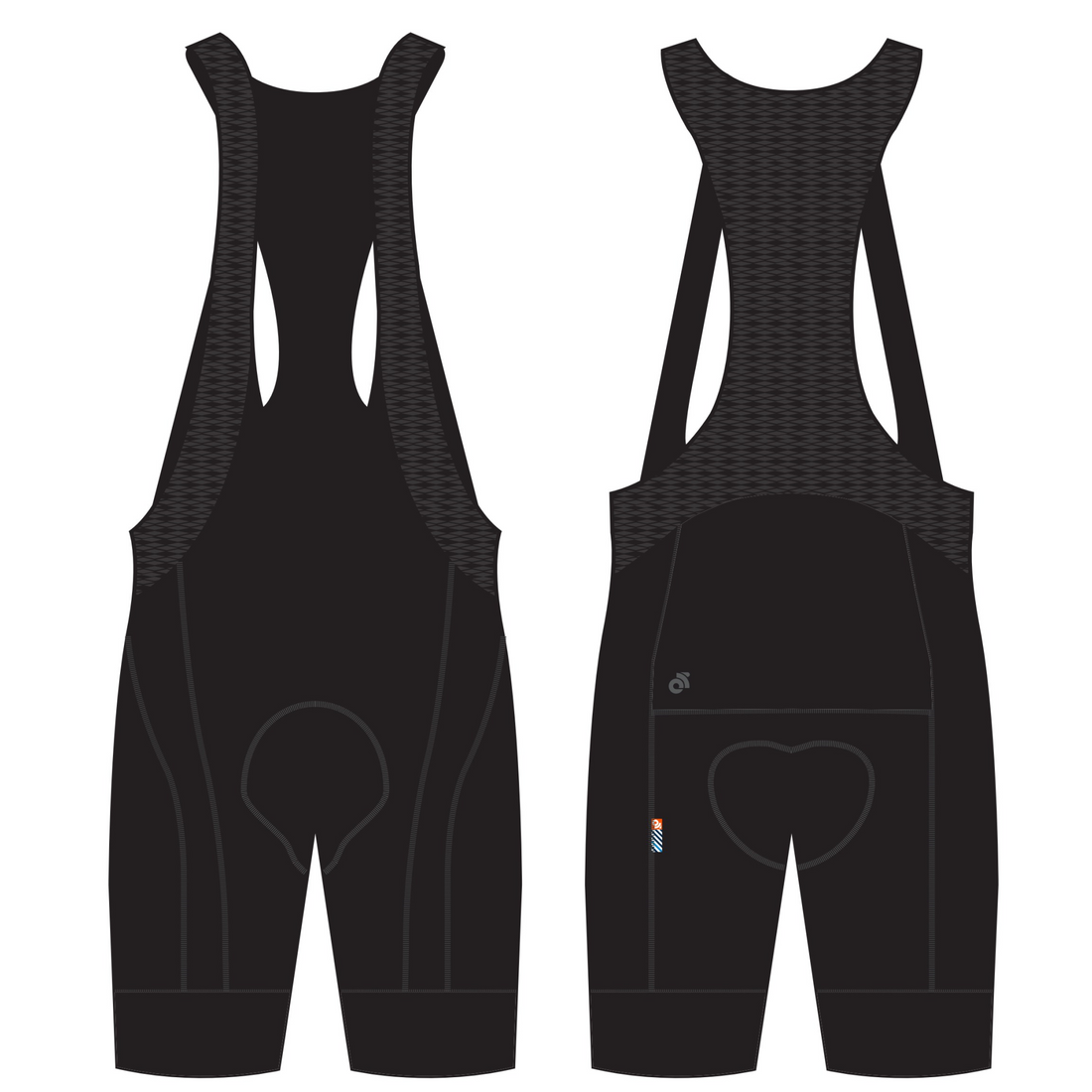 APEX Premium Pre Dyed Bib Short - All Black (Non Club Design)