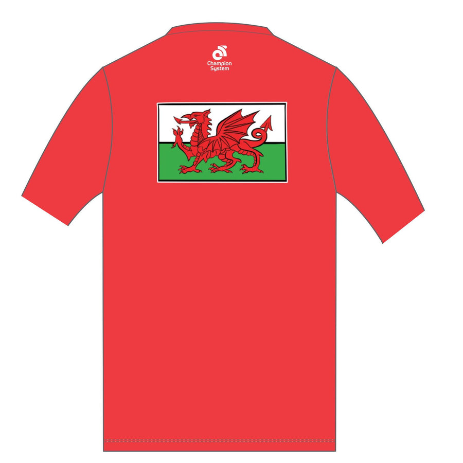 Performance Training Top Short Sleeve  (Welsh Flag)