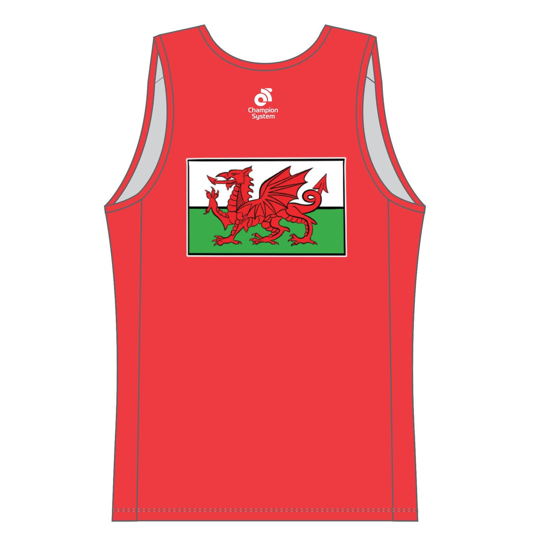 Performance Lite Run Singlet  (Welsh Flag)
