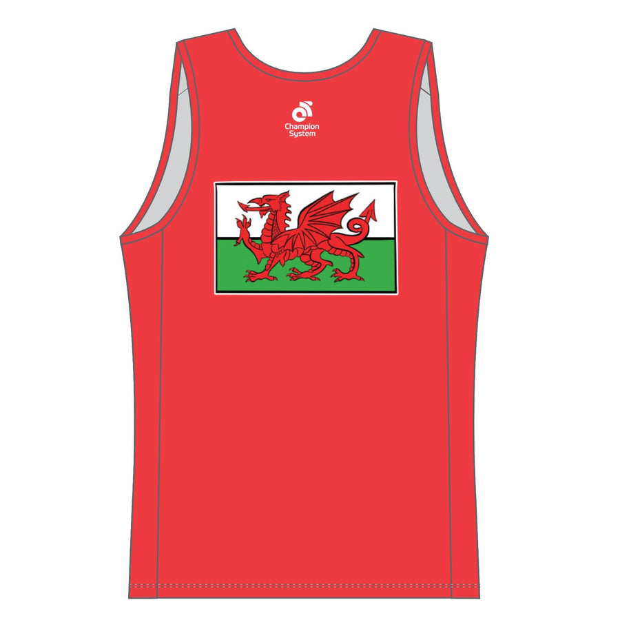 Performance Lite Run Singlet  (Welsh Flag)