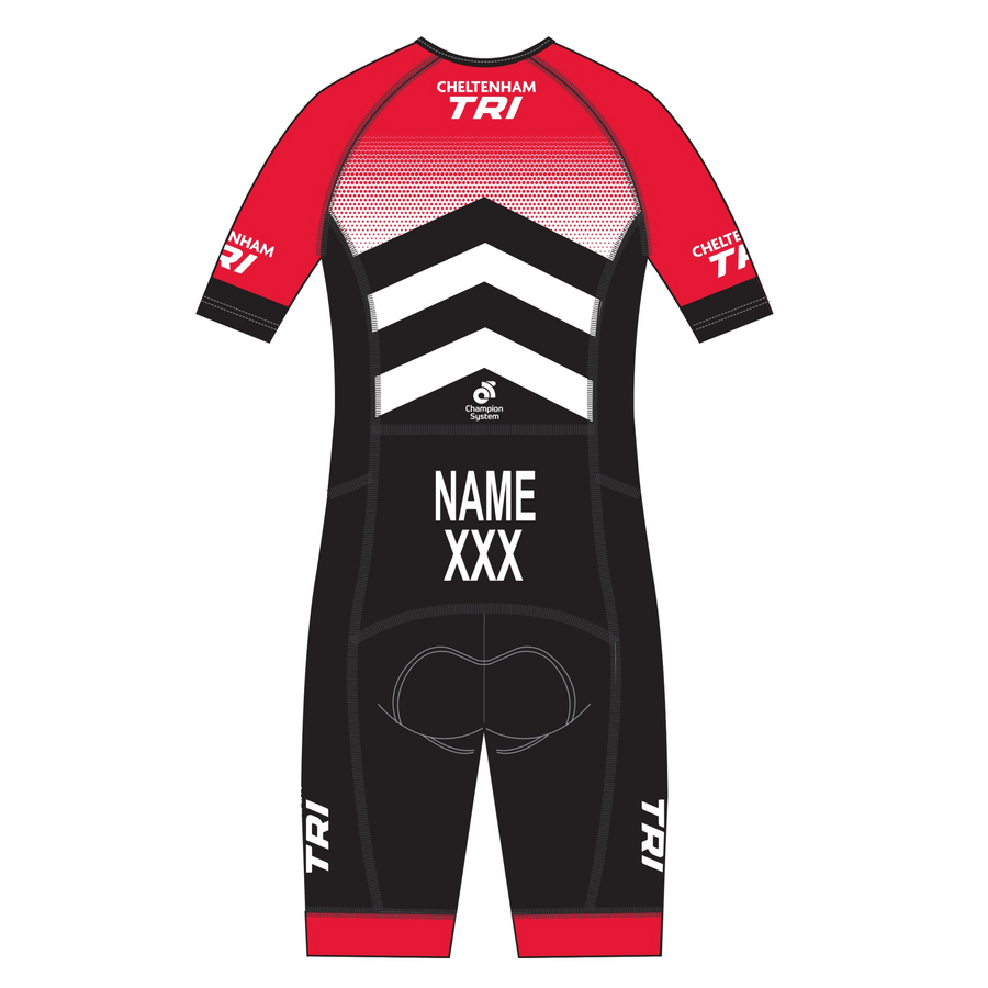 PERFORMANCE Aero Short Sleeve Tri Suit - With Name Personalisation